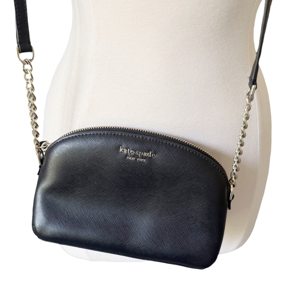 Kate Spade New York Black Cameron Street Hilli Leather Crossbody Bag - Picture 4 of 12